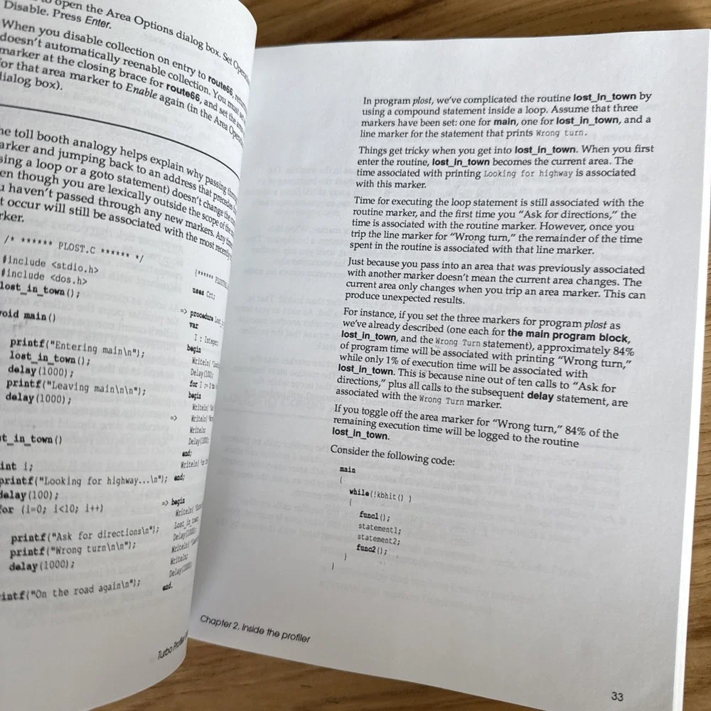 Turbo Profiler Version 1.0 User's Guide by Borland International